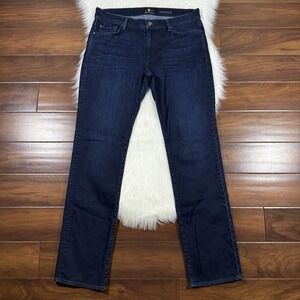 7 For All Mankind Size 36 Luxe Performance Standard Straight Leg Denim Jeans